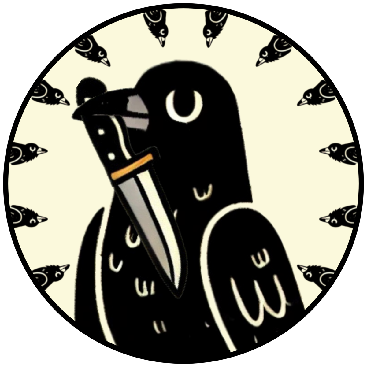 crow with murder