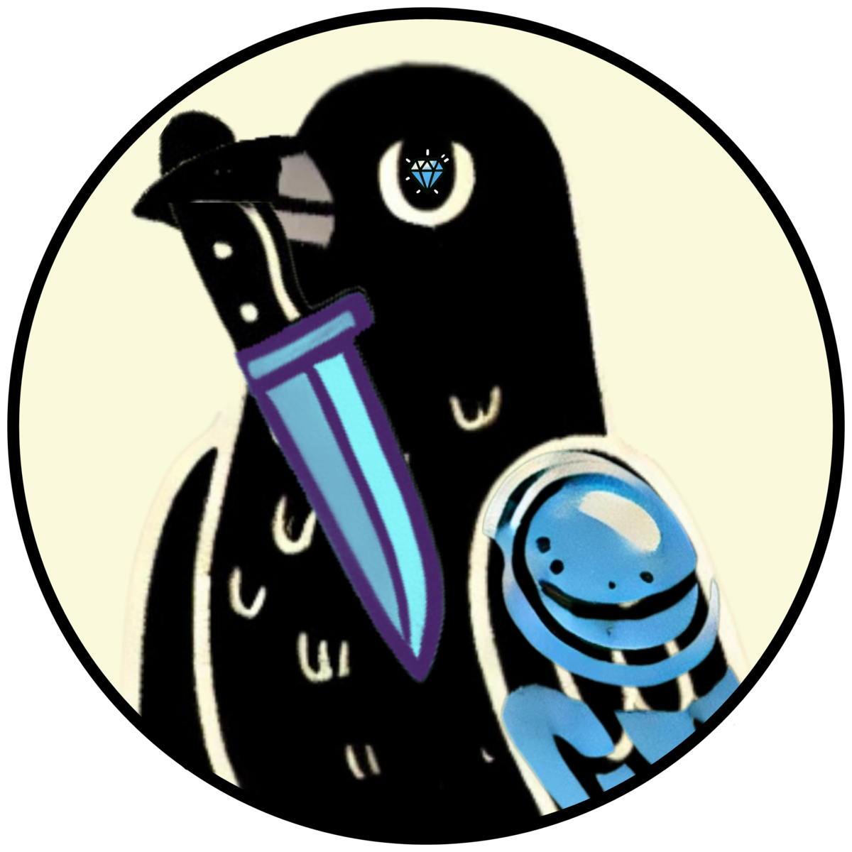 crow with religion